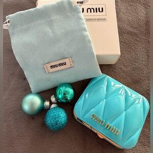Miu Miu Blue Compact Mirror - NIB